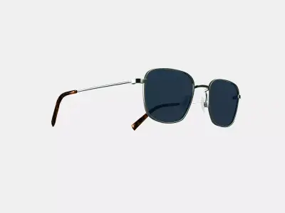 Blount Sunglasses in Antique Silver 3D model
