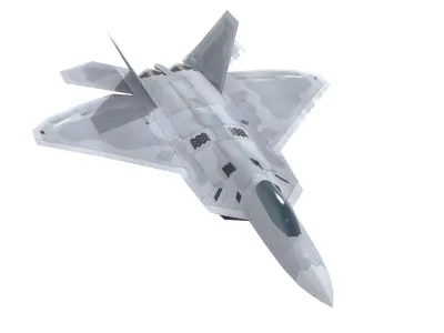 F-22 Raptor Low-poly 3D model