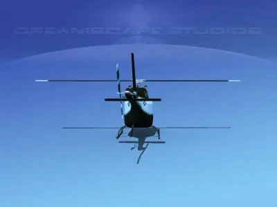 Bell OH-58B US Army Japan 3D model