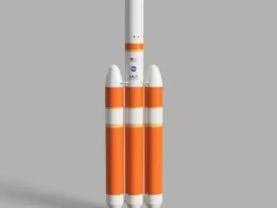 Delta 4 heavy rocket model Free 3D model
