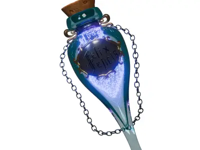 Stylized Fantasy Magic Props Pack 9 Game-Ready Assets Low-poly 3D model