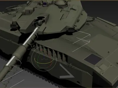 israel merkava 3  3D model