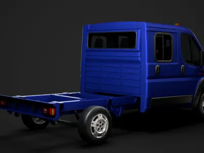 Ram Promaster Cargo Chassis Truck Crew Cab 3450 WB 2019 3D model