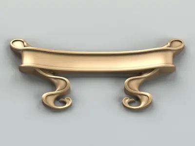 Decorative Ribbon 003 Free 3D model