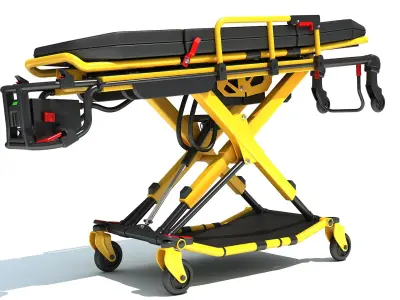 Ambulance Stretcher Trolley 3D model