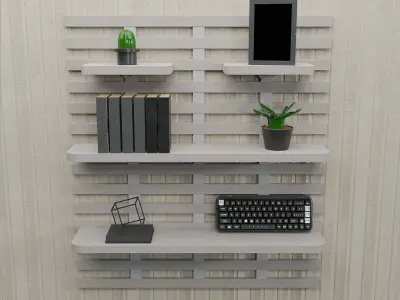 Modern wall Shelves  Free 3D model