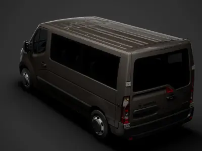 Vauxhall Movano L2H1 WindowVan 2020 3D model