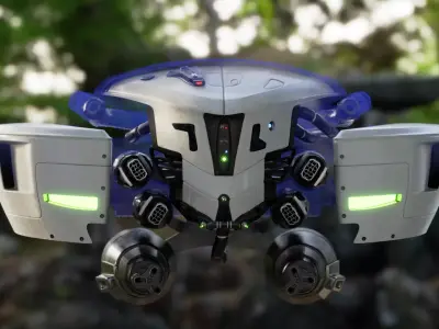 edith drone vx Low-poly 3D model