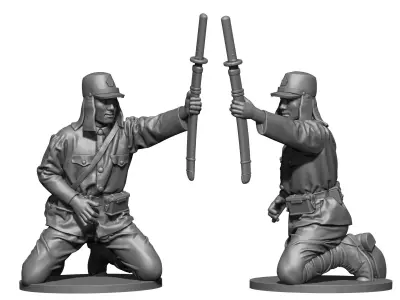 Japan Soldier ww2 3D print model