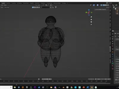 Fertility idle Low-poly 3D model