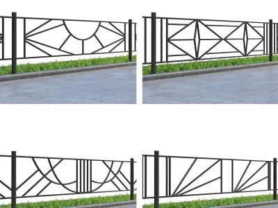 Lawn fences Part 3 3D model