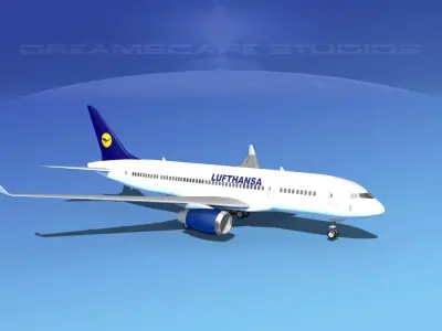 Boeing 787-8 Lufthansa 3D model