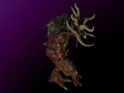 Demon Insect Low-poly 3D model