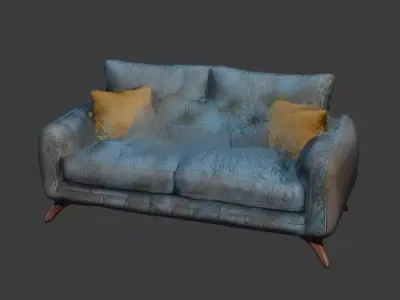 luxary sofa free download  Free low-poly 3D model