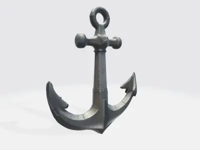3d Rendered Model Ship Anchor Or Boat Anchor 3D model