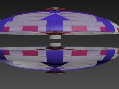 Bi-Directional Ionwind Compass - Concept 3D model