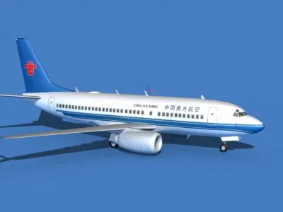 Boeing 737 MAX 7 China Southern 3D model