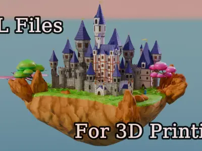 Fantasy Castle Pack for Halloween Easter Christmas 3D print model