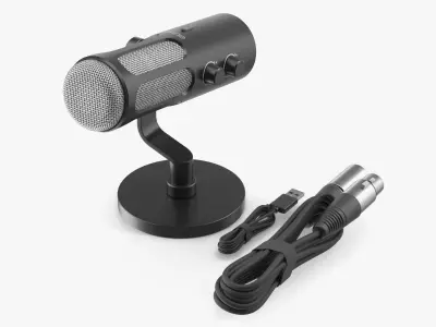 FIFINE AmpliTank Tank3 Dynamic Microphone 3D model