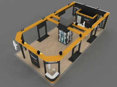 Exhibition Stand - ST0034 3D model