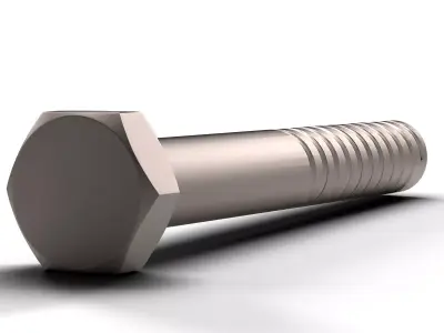  Hex Bolt Low-poly 3D model