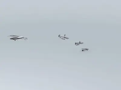 The bad drone UN UAV AGM ARM Guardian MK I unmanned ground at... 3D model