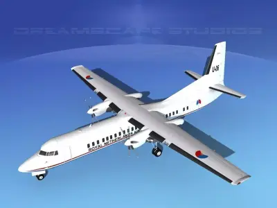 Fokker F-60 Royal Netherlands Air Force 1 3D model