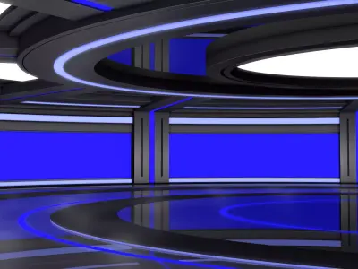Sci Fi Room Interior 3D model get