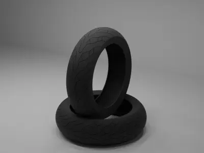 Tire MOTO DS4 3D model