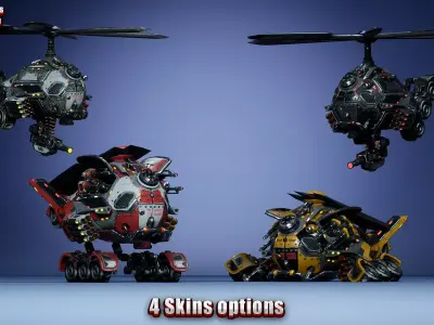 Sci-Fi Drone 01 Low-poly 3D model