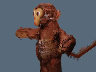 The Amazing Monkey Free low-poly 3D model