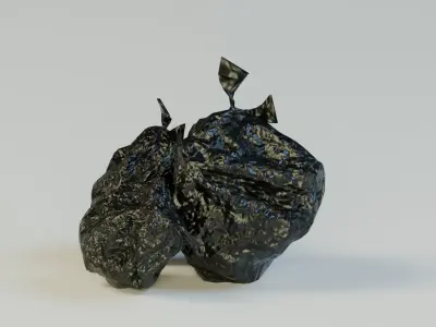 Bin Bags - Realistic Game-ready Free low-poly 3D model