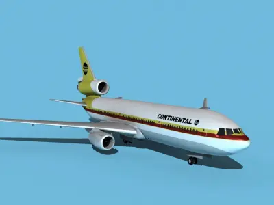McDonnell Douglas MD-11 Continental 1 3D model