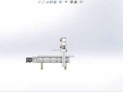 Gear magnetic strip adjustment mechanism 3D model
