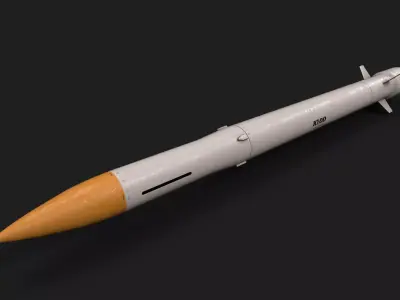 k100 air to air missile Low-poly 3D model