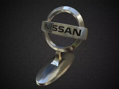 nissan logo 3D model