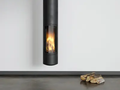 Slimfocus Suspended Fireplace Free 3D model