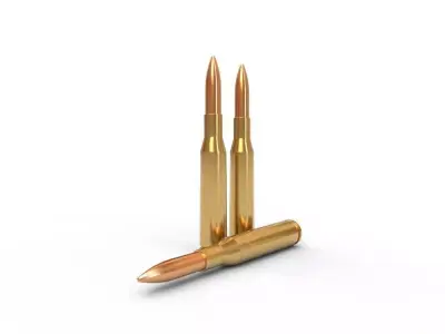 65x58mm Vergueiro Ammo Low-poly 3D model