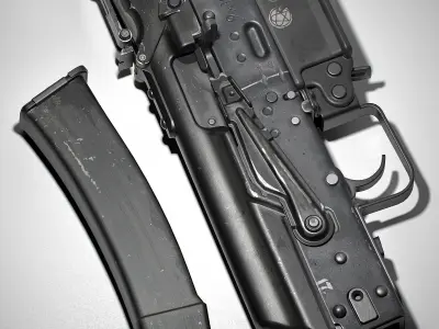 PP-19-01 Vityaz - lowpoly Low-poly 3D model