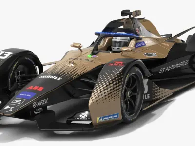 DS Techeetah Formula E Season 2020 2021 Race Car 3D model