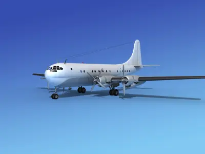 Boeing 377 Unmarked 3D model