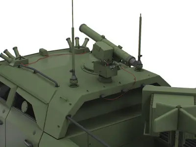 Generic MRAP Tkhir ATGM 2022 3D model