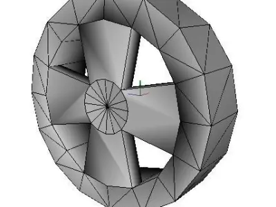 3D Vehicle Wheel Free low-poly 3D model