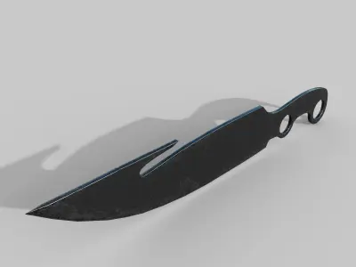 Hunter knife Free low-poly 3D model