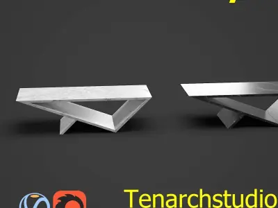 Tenarchstudio Time Space Portal Table Render Ready  Free 3D model
