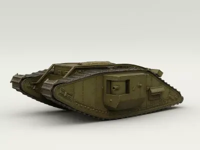 Tank STL File  Armored Vehicle 3D Print Model 3D print model
