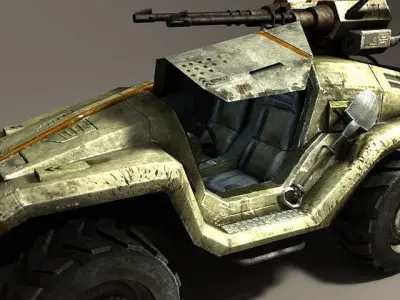 Viper Scout Vehicle Low-poly 3D model