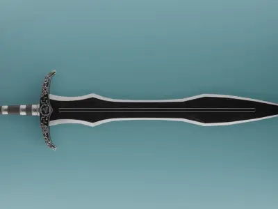 Stylized swords Free low-poly 3D model