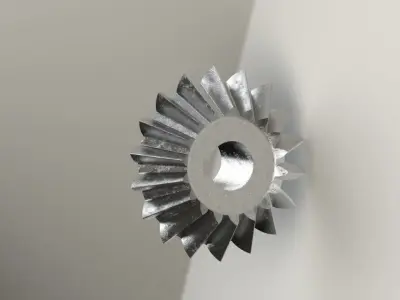Meshing Gears - Gear Mechanism 3D model