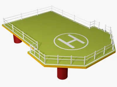 Helicopter Platform 3D model